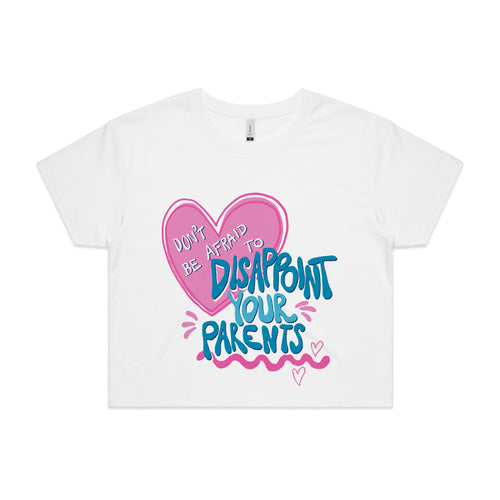 Disappoint Your Parents Trans Tee by Lonely Kids Club. All clothing from our T-shirts to our shorts and hoodies are ethically made, and printed packed and shipped from Sydney.