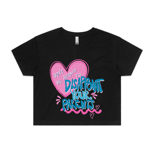 Disappoint Your Parents Trans Tee by Lonely Kids Club. All clothing from our T-shirts to our shorts and hoodies are ethically made, and printed packed and shipped from Sydney.