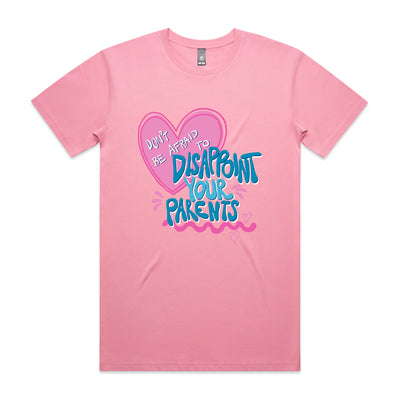 Disappoint Your Parents Trans Tee by Lonely Kids Club. All clothing from our T-shirts to our shorts and hoodies are ethically made, and printed packed and shipped from Sydney.