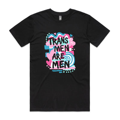 Trans Men Tee by Lonely Kids Club. All clothing from our T-shirts to our shorts and hoodies are ethically made, and printed packed and shipped from Sydney.