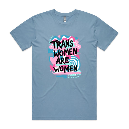 Trans Women Tee by Lonely Kids Club. All clothing from our T-shirts to our shorts and hoodies are ethically made, and printed packed and shipped from Sydney.