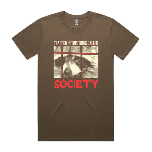 Trapped In This Thing Tee by Lonely Kids Club. All clothing from our T-shirts to our shorts and hoodies are ethically made, and printed packed and shipped from Sydney.