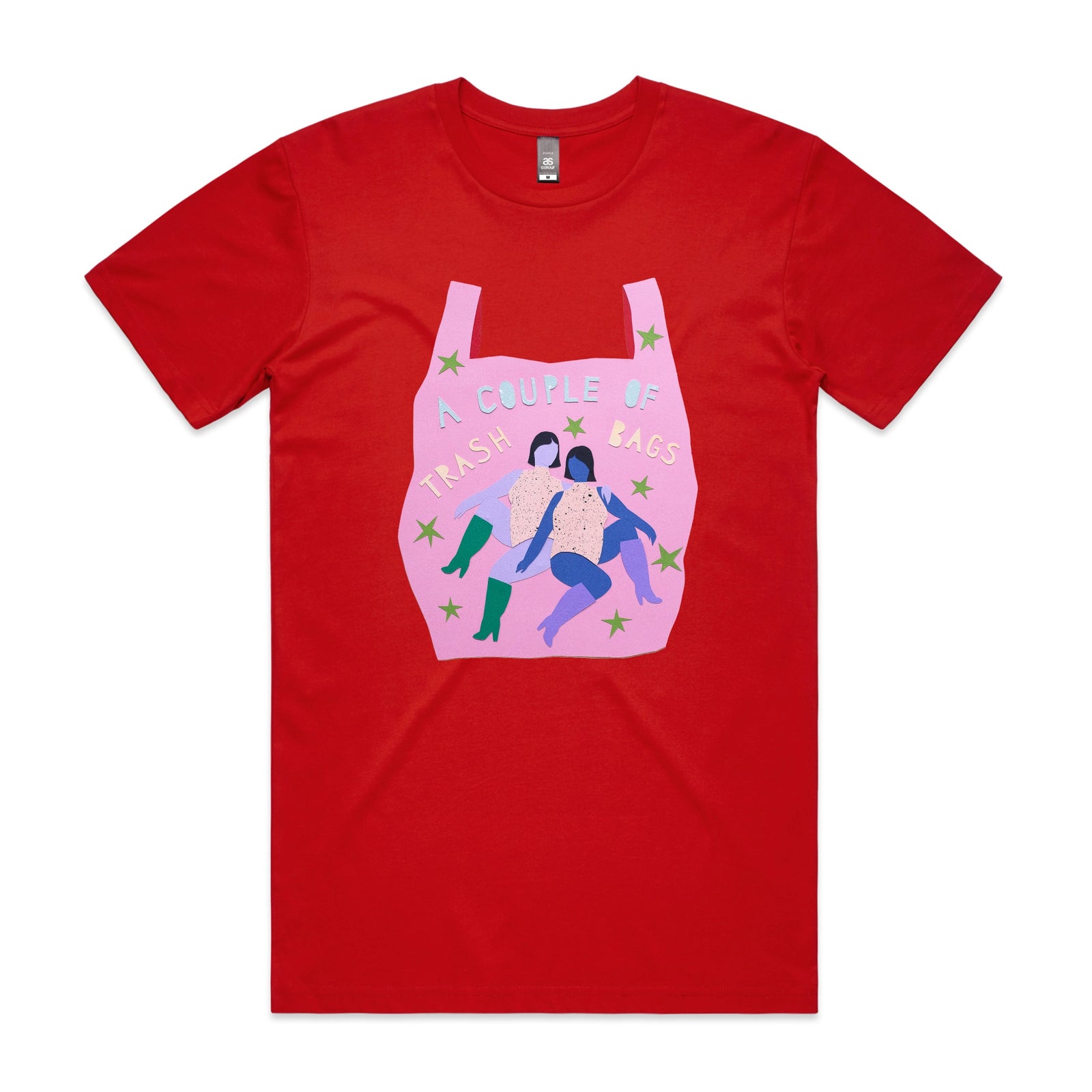 Trash Bags Tee by Lonely Kids Club. All clothing from our T-shirts to our shorts and hoodies are ethically made, and printed packed and shipped from Sydney.
