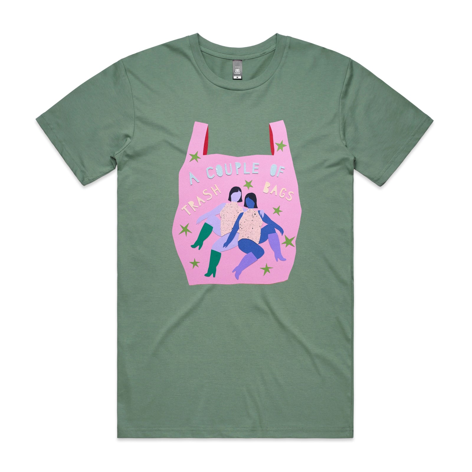 Trash Bags Tee by Lonely Kids Club. All clothing from our T-shirts to our shorts and hoodies are ethically made, and printed packed and shipped from Sydney.