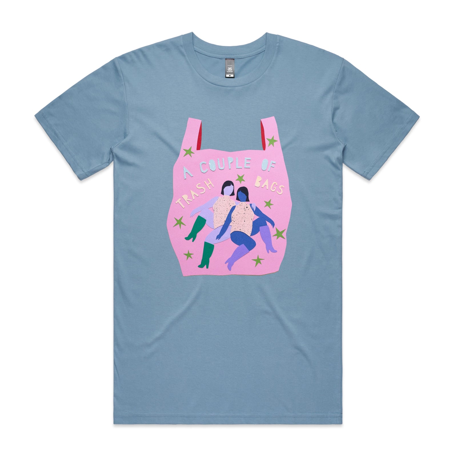 Trash Bags Tee by Lonely Kids Club. All clothing from our T-shirts to our shorts and hoodies are ethically made, and printed packed and shipped from Sydney.
