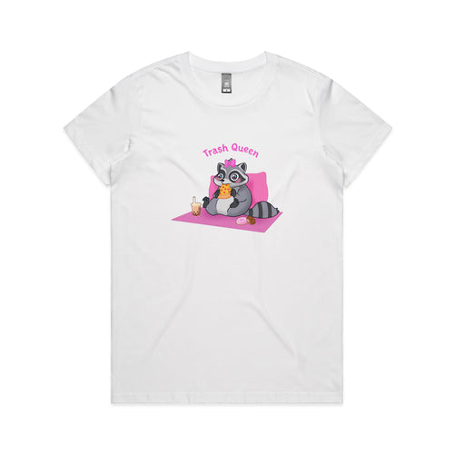Trash Queen Tee by Lonely Kids Club. All clothing from our T-shirts to our shorts and hoodies are ethically made, and printed packed and shipped from Sydney.