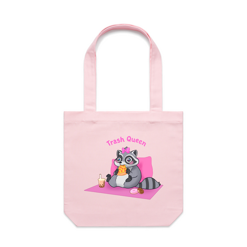 Trash Queen Tote by Lonely Kids Club. All clothing from our T-shirts to our shorts and hoodies are ethically made, and printed packed and shipped from Sydney.