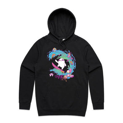 Travis Hobbies Hoodie by Lonely Kids Club. All clothing from our T-shirts to our shorts and hoodies are ethically made, and printed packed and shipped from Sydney.