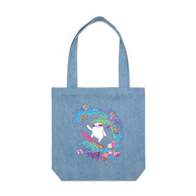 Travis Hobbies Tote by Lonely Kids Club. All clothing from our T-shirts to our shorts and hoodies are ethically made, and printed packed and shipped from Sydney.