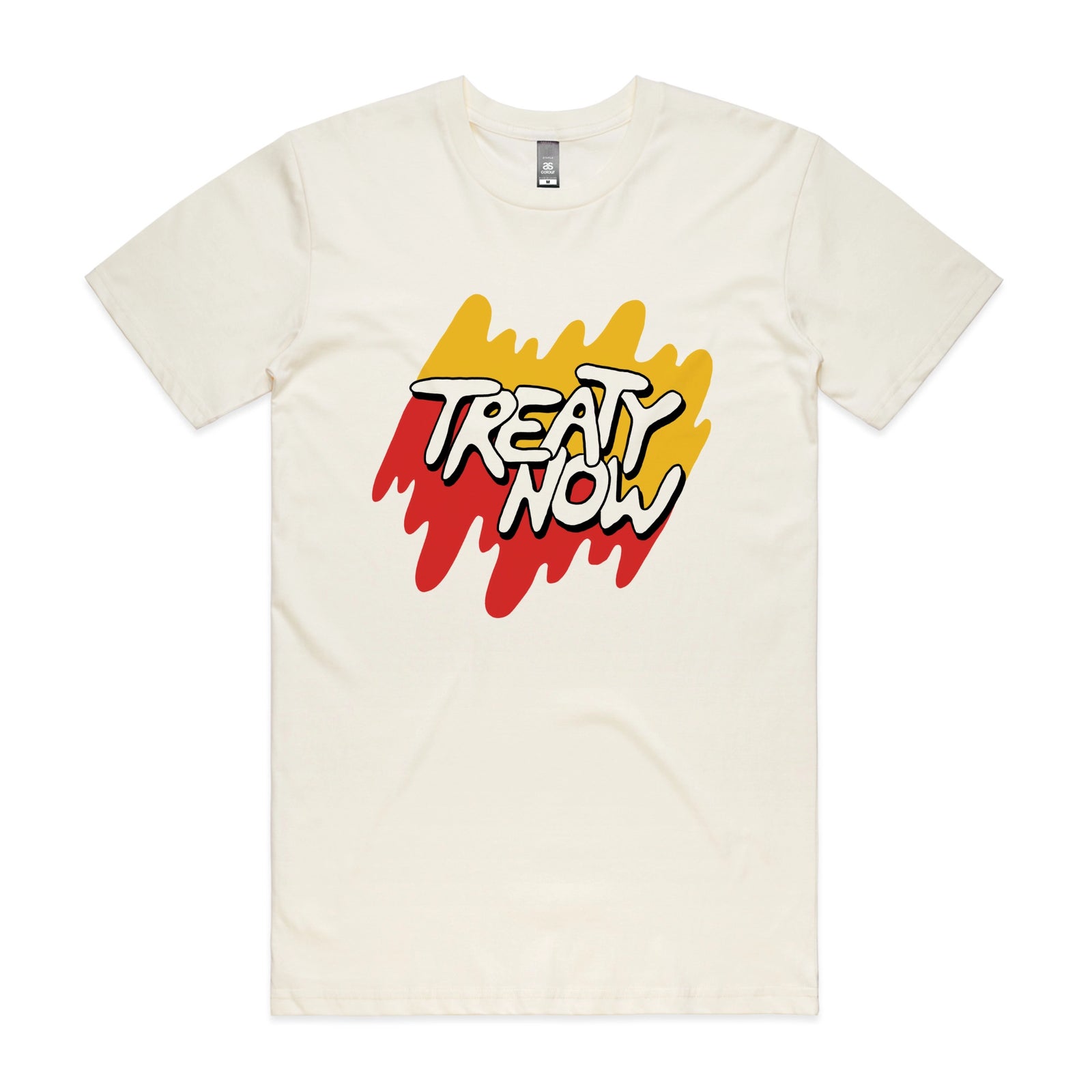 Treaty Now Tee by Lonely Kids Club. All clothing from our T-shirts to our shorts and hoodies are ethically made, and printed packed and shipped from Sydney.