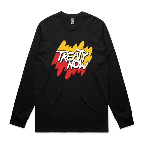 Treaty Now Tee by Lonely Kids Club. All clothing from our T-shirts to our shorts and hoodies are ethically made, and printed packed and shipped from Sydney.