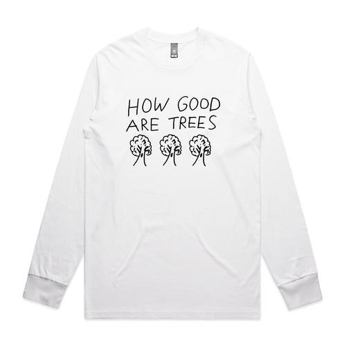 How Good Are Trees Tee by Lonely Kids Club. All clothing from our T-shirts to our shorts and hoodies are ethically made, and printed packed and shipped from Sydney.