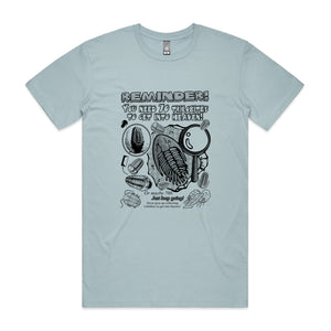 Trilobites Tee by Lonely Kids Club. All clothing from our T-shirts to our shorts and hoodies are ethically made, and printed packed and shipped from Sydney.
