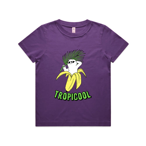 Tropicool Kids Tee by Lonely Kids Club. All clothing from our T-shirts to our shorts and hoodies are ethically made, and printed packed and shipped from Sydney.