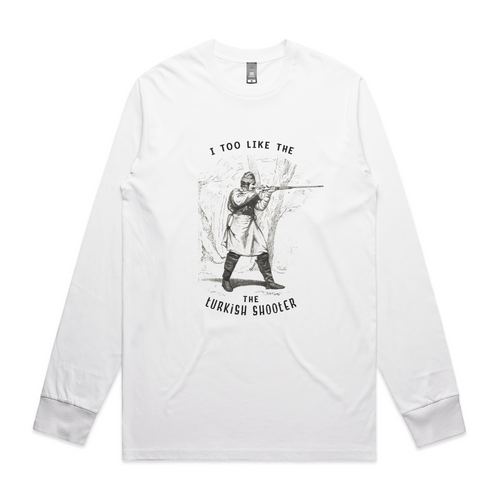 Turkish Shooter Tee by Lonely Kids Club. All clothing from our T-shirts to our shorts and hoodies are ethically made, and printed packed and shipped from Sydney.