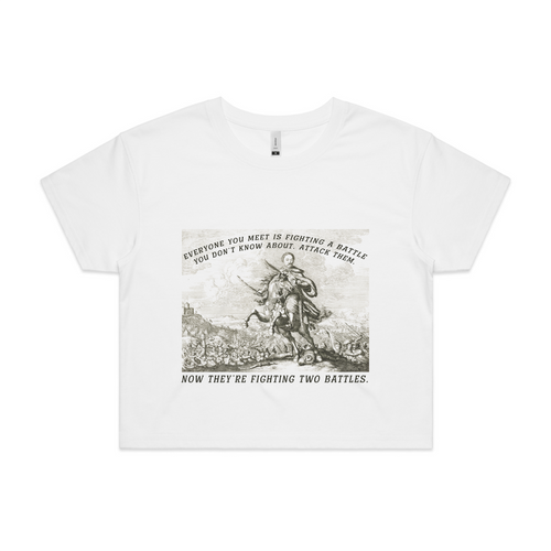 Two Battles by Lonely Kids Club. All clothing from our T-shirts to our shorts and hoodies are ethically made, and printed packed and shipped from Sydney.