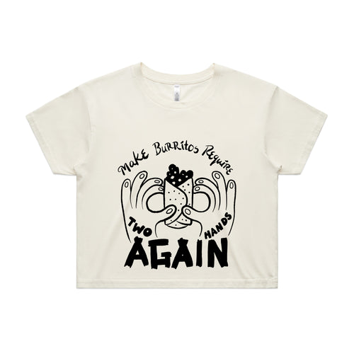 Two Hands Again Tee by Lonely Kids Club. All clothing from our T-shirts to our shorts and hoodies are ethically made, and printed packed and shipped from Sydney.