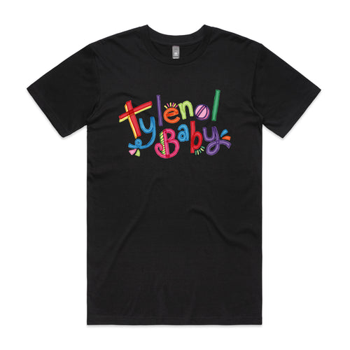 Tylenol Baby Tee by Lonely Kids Club. All clothing from our T-shirts to our shorts and hoodies are ethically made, and printed packed and shipped from Sydney.
