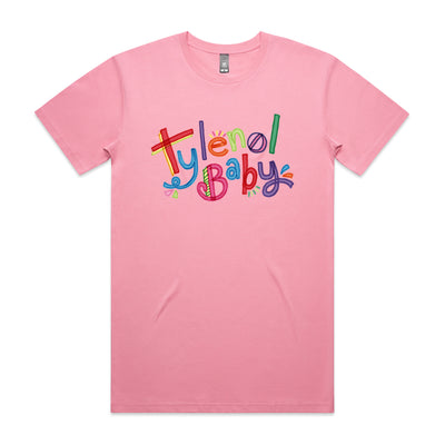 Tylenol Baby Tee by Lonely Kids Club. All clothing from our T-shirts to our shorts and hoodies are ethically made, and printed packed and shipped from Sydney.