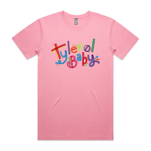 Tylenol Baby Tee by Lonely Kids Club. All clothing from our T-shirts to our shorts and hoodies are ethically made, and printed packed and shipped from Sydney.