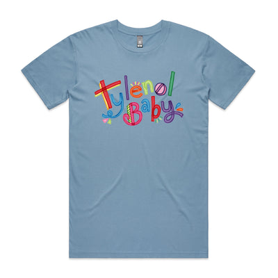 Tylenol Baby Tee by Lonely Kids Club. All clothing from our T-shirts to our shorts and hoodies are ethically made, and printed packed and shipped from Sydney.