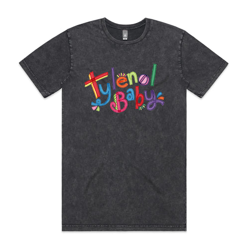 Tylenol Baby Tee by Lonely Kids Club. All clothing from our T-shirts to our shorts and hoodies are ethically made, and printed packed and shipped from Sydney.