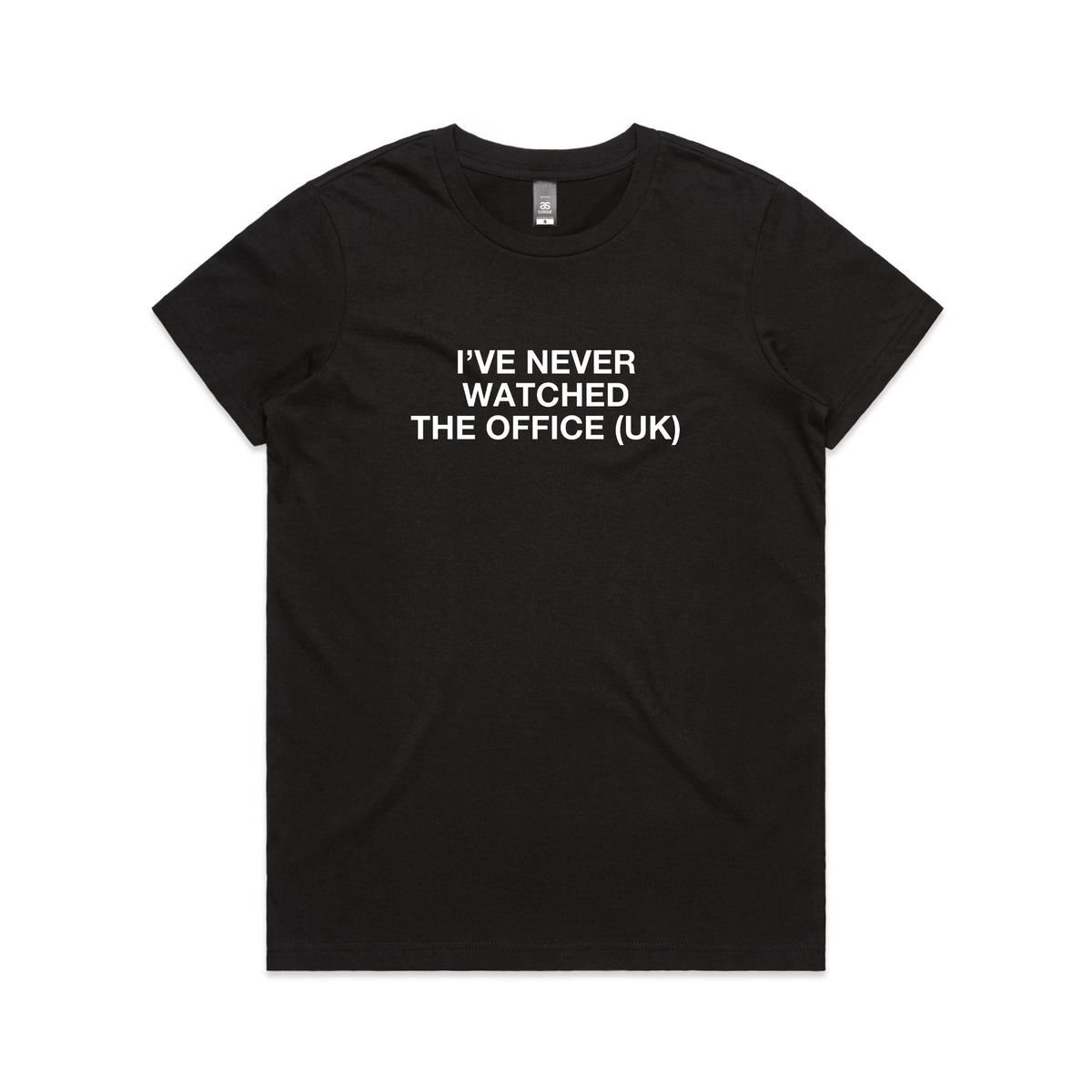 Black Maple fitted t-shirt with The Office (UK) TV design from Lonely Kids Club