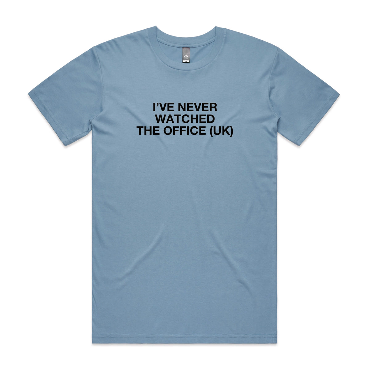 Carolina Blue regular t-shirt with The Office (UK) TV design from Lonely Kids Club