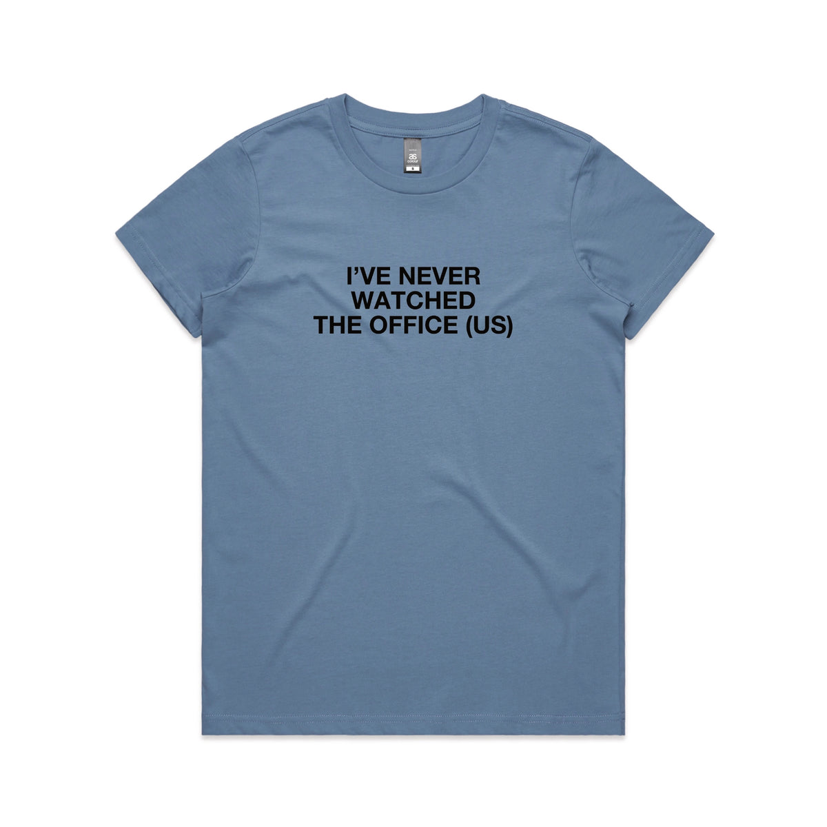 Carolina Blue Maple fitted t-shirt with The Office (US) TV design from Lonely Kids Club