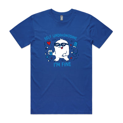 Undiagnosing Tee by Lonely Kids Club. All clothing from our T-shirts to our shorts and hoodies are ethically made, and printed packed and shipped from Sydney.