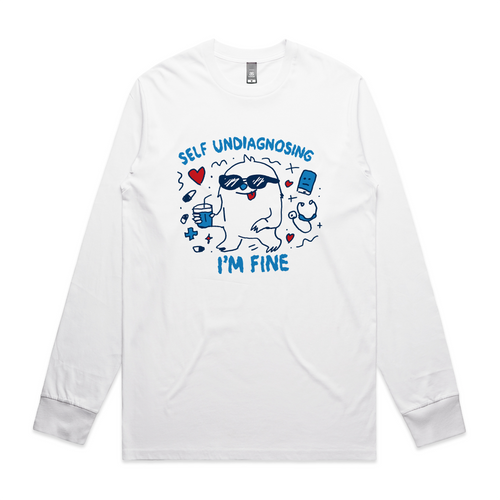 Undiagnosing Tee by Lonely Kids Club. All clothing from our T-shirts to our shorts and hoodies are ethically made, and printed packed and shipped from Sydney.