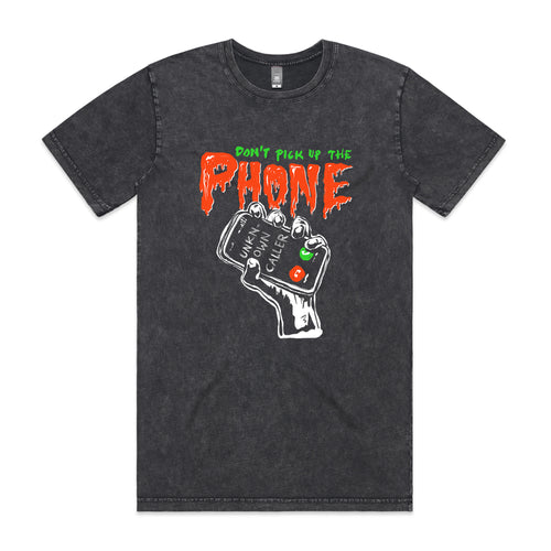 Unknown Caller Tee by Lonely Kids Club. All clothing from our T-shirts to our shorts and hoodies are ethically made, and printed packed and shipped from Sydney.