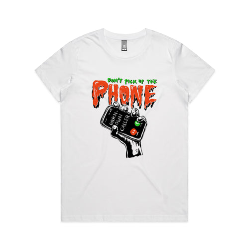 Unknown Caller Tee by Lonely Kids Club. All clothing from our T-shirts to our shorts and hoodies are ethically made, and printed packed and shipped from Sydney.