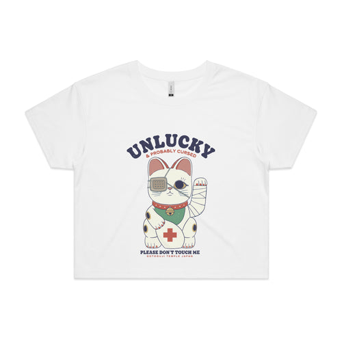 Unlucky Cat Tee by Lonely Kids Club. All clothing from our T-shirts to our shorts and hoodies are ethically made, and printed packed and shipped from Sydney.