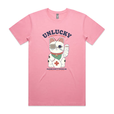 Unlucky Cat Tee by Lonely Kids Club. All clothing from our T-shirts to our shorts and hoodies are ethically made, and printed packed and shipped from Sydney.