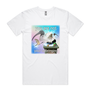 Upbringing Tee by Lonely Kids Club. All clothing from our T-shirts to our shorts and hoodies are ethically made, and printed packed and shipped from Sydney.