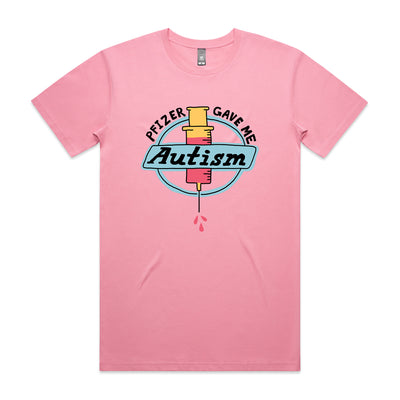 Vaccine Tee by Lonely Kids Club. All clothing from our T-shirts to our shorts and hoodies are ethically made, and printed packed and shipped from Sydney.