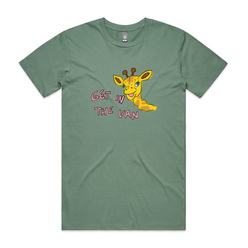 Get In The Van Tee by Lonely Kids Club. All clothing from our T-shirts to our shorts and hoodies are ethically made, and printed packed and shipped from Sydney.