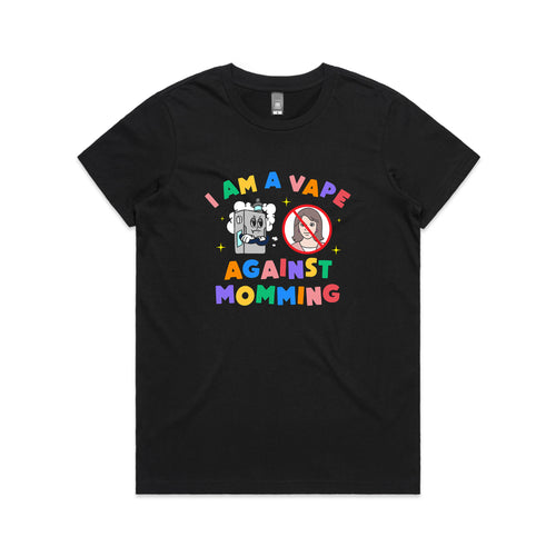Vape Against Momming Tee by Lonely Kids Club. All clothing from our T-shirts to our shorts and hoodies are ethically made, and printed packed and shipped from Sydney.