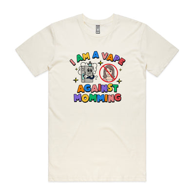 Vape Against Momming Tee by Lonely Kids Club. All clothing from our T-shirts to our shorts and hoodies are ethically made, and printed packed and shipped from Sydney.