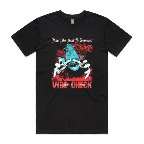 Thine Vibe Tee by Lonely Kids Club. All clothing from our T-shirts to our shorts and hoodies are ethically made, and printed packed and shipped from Sydney.
