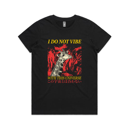 Vibe With This Universe Tee by Lonely Kids Club. All clothing from our T-shirts to our shorts and hoodies are ethically made, and printed packed and shipped from Sydney.