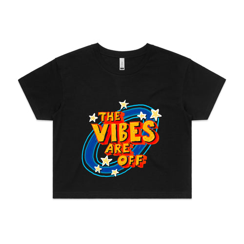 The Vibes Are Off Tee by Lonely Kids Club. All clothing from our T-shirts to our shorts and hoodies are ethically made, and printed packed and shipped from Sydney.