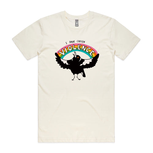 Chosen Violence Tee by Lonely Kids Club. All clothing from our T-shirts to our shorts and hoodies are ethically made, and printed packed and shipped from Sydney.