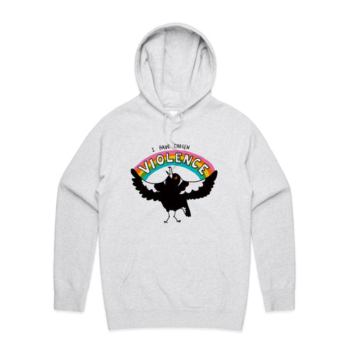 Chosen Violence Hoodie by Lonely Kids Club. All clothing from our T-shirts to our shorts and hoodies are ethically made, and printed packed and shipped from Sydney.