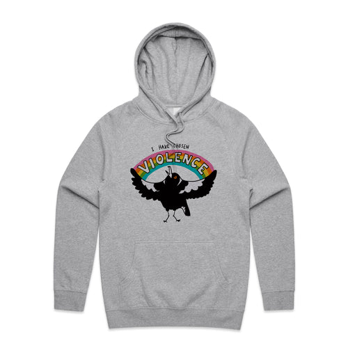 Chosen Violence Hoodie by Lonely Kids Club. All clothing from our T-shirts to our shorts and hoodies are ethically made, and printed packed and shipped from Sydney.