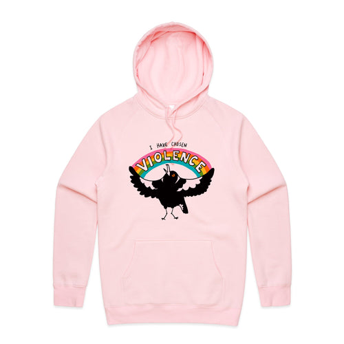 Chosen Violence Hoodie by Lonely Kids Club. All clothing from our T-shirts to our shorts and hoodies are ethically made, and printed packed and shipped from Sydney.