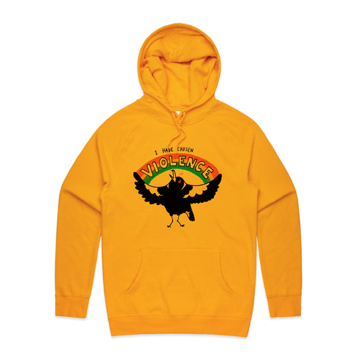 Chosen Violence Hoodie by Lonely Kids Club. All clothing from our T-shirts to our shorts and hoodies are ethically made, and printed packed and shipped from Sydney.