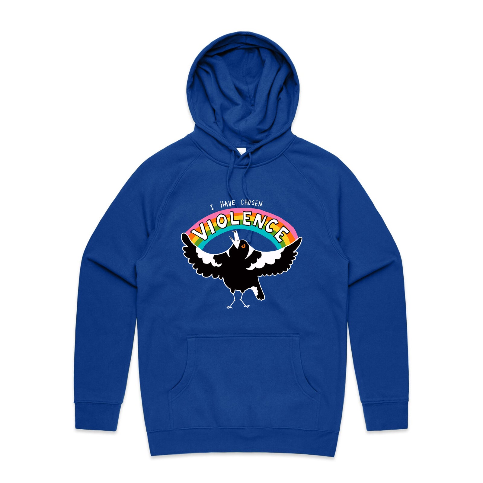 Chosen Violence Hoodie by Lonely Kids Club. All clothing from our T-shirts to our shorts and hoodies are ethically made, and printed packed and shipped from Sydney.