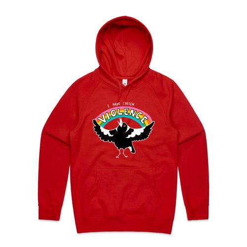 Chosen Violence Hoodie by Lonely Kids Club. All clothing from our T-shirts to our shorts and hoodies are ethically made, and printed packed and shipped from Sydney.